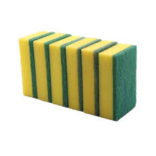 Heavy Duty Sponge Scourers - 10 per Pack