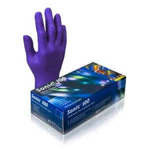 Sonic 100 Blue Nitrile Gloves - 100 per Box - Small