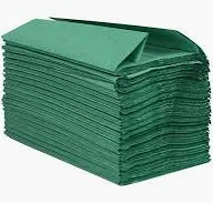 Green C-Fold Paper Hand Towels