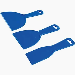 3 PIECE PLASTIC SCRAPER SET